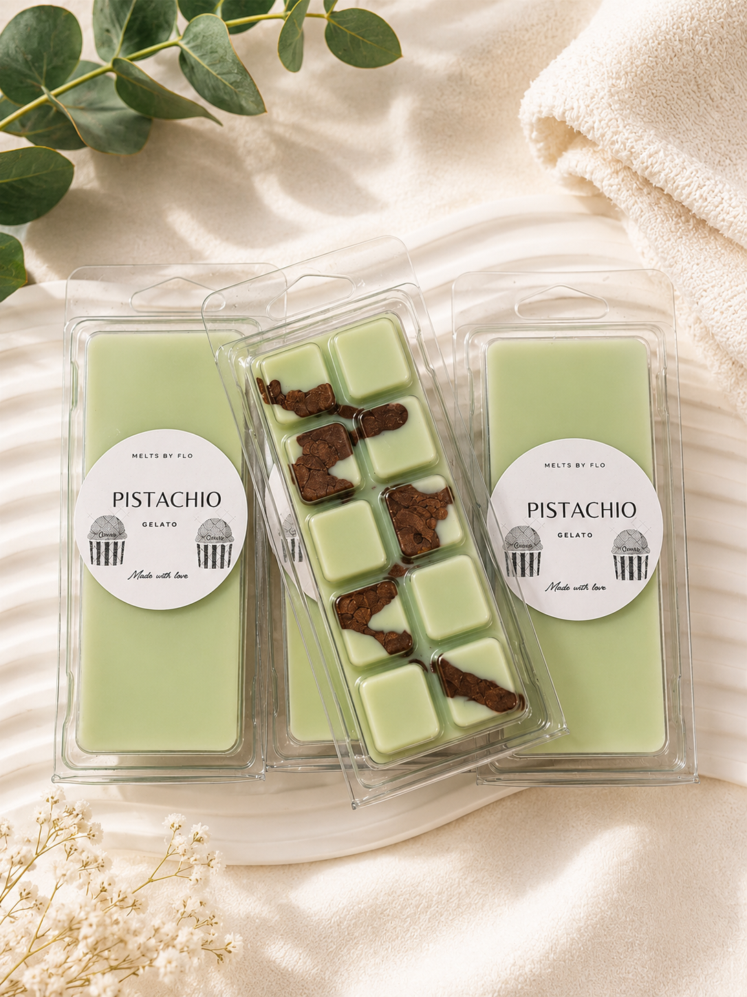 Pistachio Gelato Soy Wax Melt Snap Bar